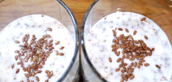 Лен с кефиром для похудения