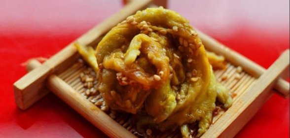 Закуска из баклажан с кунжутным семечками