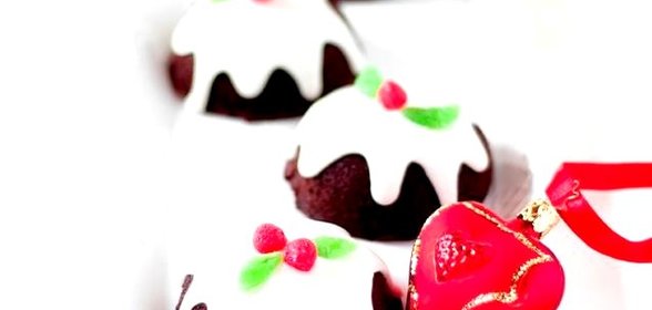 Новогодние шоколадные капкейки