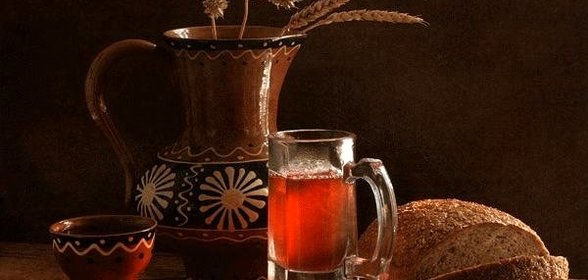Квас из ржаного хлеба