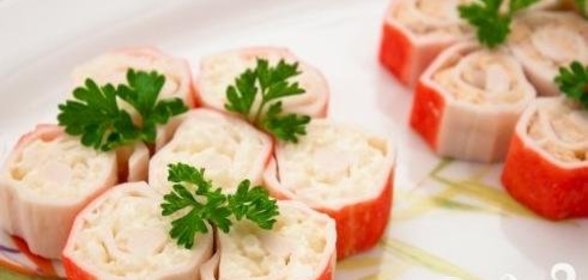 Закуска из крабовых палочек