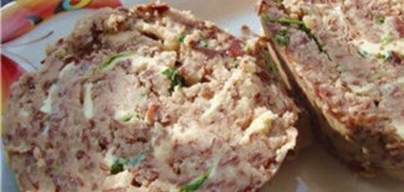 Рулет-паштет из фасоли
