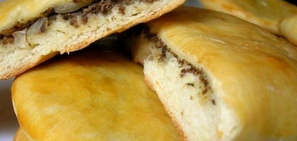Хачапури с мясом в духовке