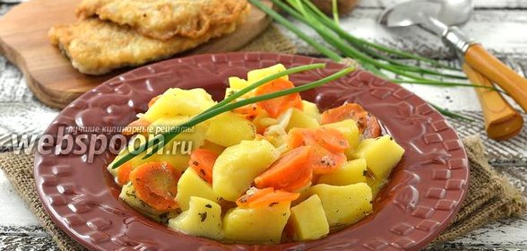 Картофель тушёный в молоке в мультиварке