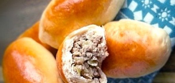 Пирожки с мясом в духовке