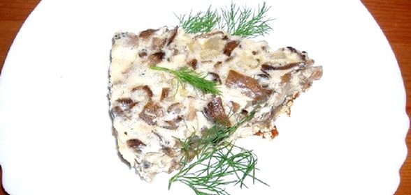 Омлет с грибами