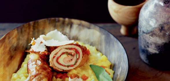 Рулеты из свинины с картофелем