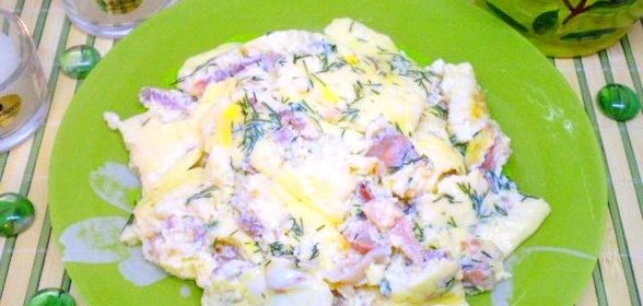 Сытный омлет с говядиной