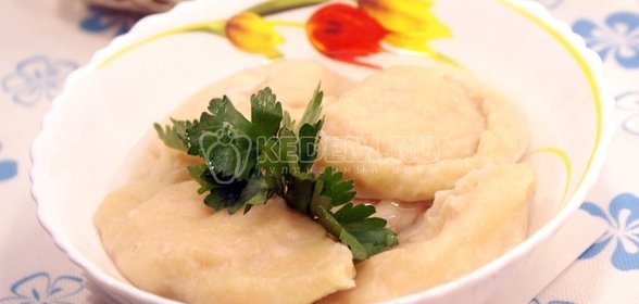 Вареники с крабовым мясом