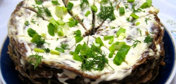 Торт из печени