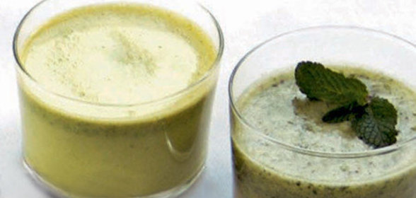 Фисташковое молоко и мятный smoothie