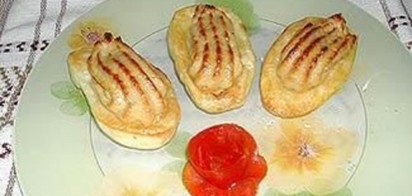 Лодочки с куриным паштетом