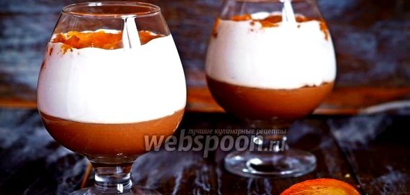 Шоколадный мусс с хурмой