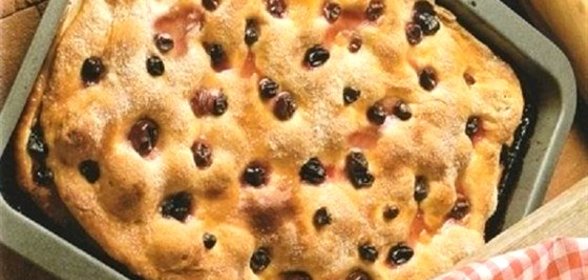 Итальянский пирог с начинкой из винограда