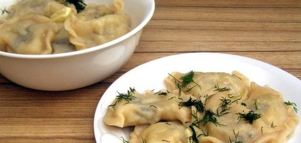Вареники на молоке с картошкой