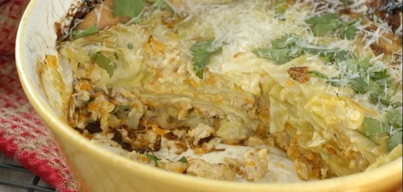 Лазанья из молодой капусты