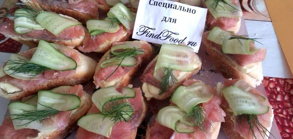 Бутерброды с соленой горбушей