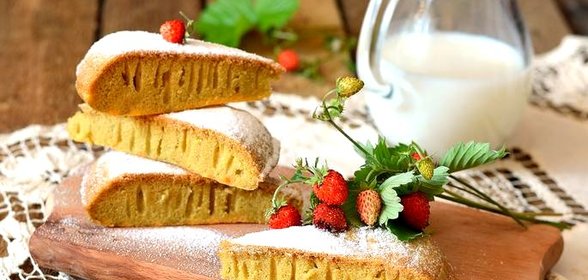 Кисельный пирог в мультиварке