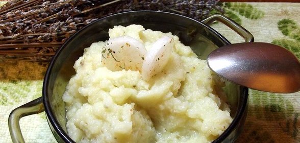 Пюре из цветной капусты и картофеля