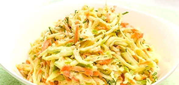 Салат с зеленой редькой и морковью