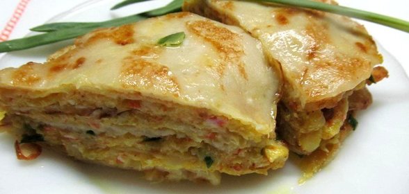 Мильфей из овощей