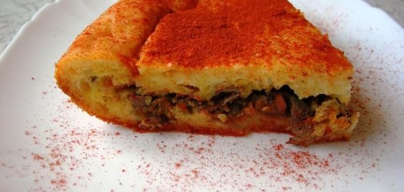 Пирог с печенью куриной
