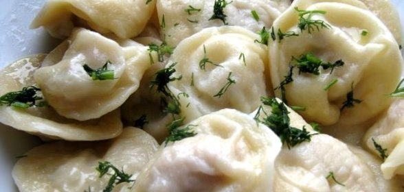 Пельмени с уксусом
