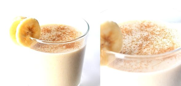 Бананово-миндальный шейк