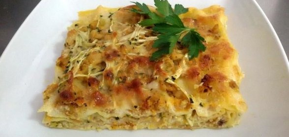 Лазанья с рыбой pescatore