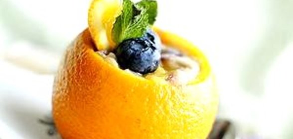 Апельсиново-голубичное суфле