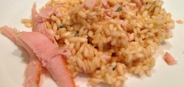 Ризотто с окороком и голубым сыром