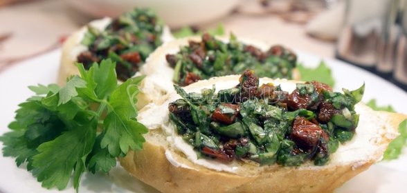 Яблочные тосты