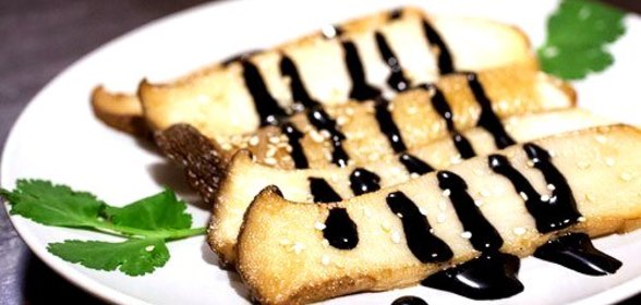 Сашими из королевскими вешенками