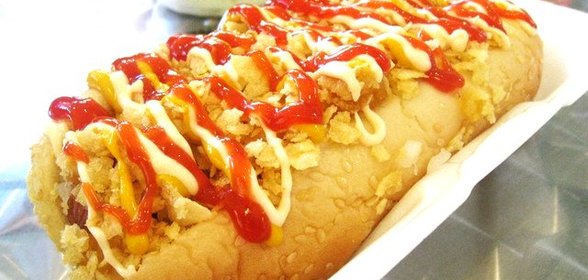 Хот-дог с крабовыми палочками