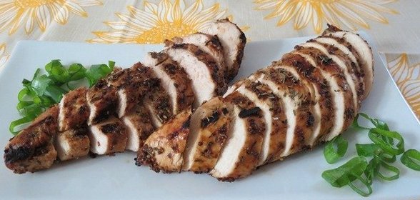 Жареная курица с бальзамическим соусом и дижонской горчицей