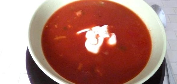 Суп из томатного сока