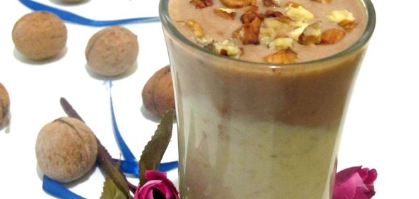 Банановый двухцветный десерт