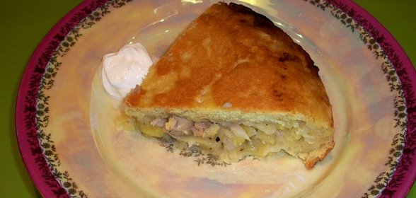 Пирог на сковороде