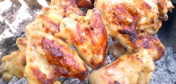 Шашлык из курицы в кефире