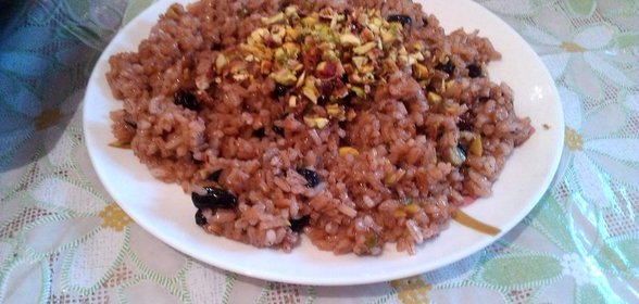 Шафрановый рис с фисташками (Митха кесари бхат)