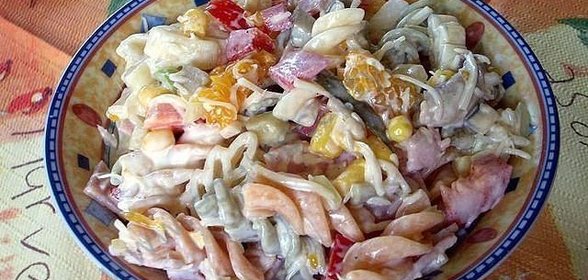 Немецкий макаронный салат