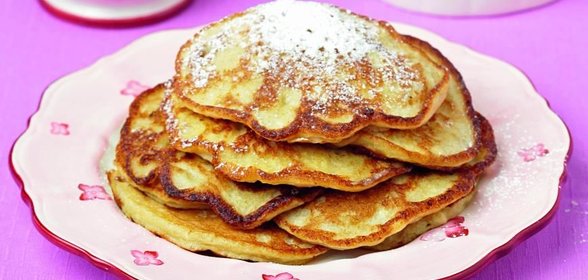 Бананово-творожные оладьи