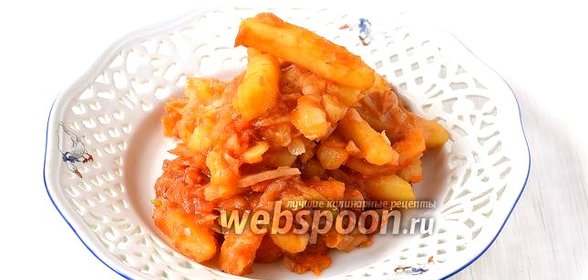 Картофель с капустой в мультиварке