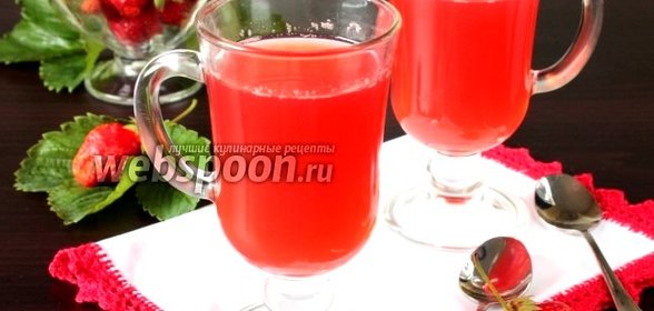Клубничный кисель в мультиварке