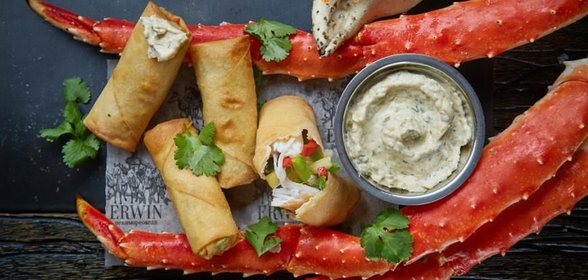 Спринг роллы с крабом