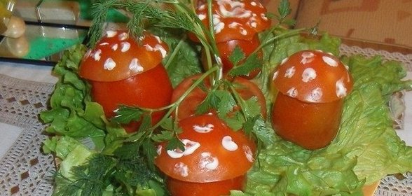Закуска «Мухоморы»