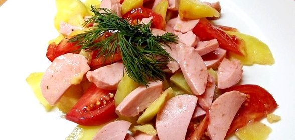 Сытный картофельный салат