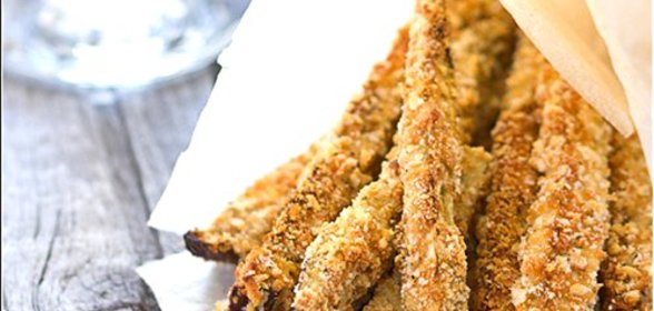 Запеченные баклажанные палочки