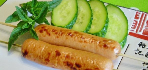 Сосиски на углях