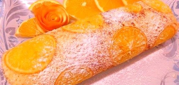 Апельсиновый рулет